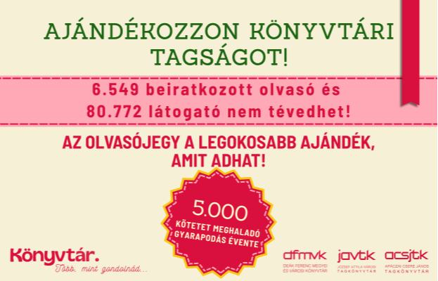 Aj�nd�kozzon k�nyvt�ri tags�got!

