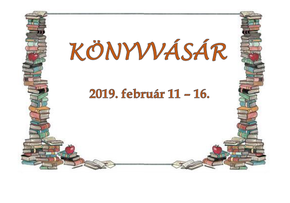 Könyvvásár, 2019.1.
Könyvvásár, 2019.1.