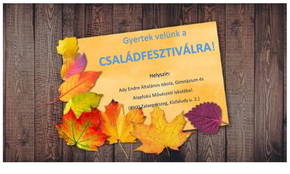 Újra ott leszünk a CSALÁDFESZTIVÁLON
Újra ott leszünk a CSALÁDFESZTIVÁLON