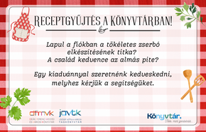 Receptgyűjtés a könyvtárban Receptgyűjtés a könyvtárban