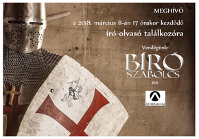 Író-olvasó találkozó Bíró Szabolcs íróval Író-olvasó találkozó Bíró Szabolcs íróval