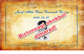 József Attila Városi Versmondó Verseny 2020. József Attila Városi Versmondó Verseny 2020.