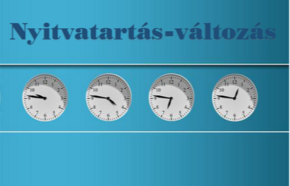 Nyitvatartás-változás (2023. 06. 01.) Nyitvatartás-változás (2023. 06. 01.)