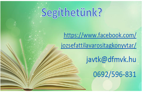 A zárvatartás alatt is rendelkezésükre állunk! A zárvatartás alatt is rendelkezésükre állunk!
